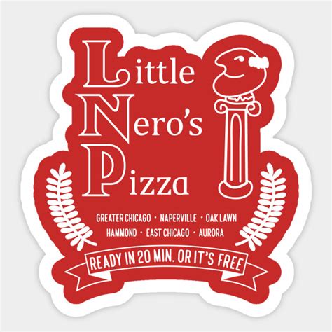 Little Nero's Pizza (Dark tees) - Little Neros - Sticker | TeePublic