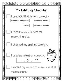 1st Grade Writing Checklists Full Year Bundle! by Miss Becca's Classroom