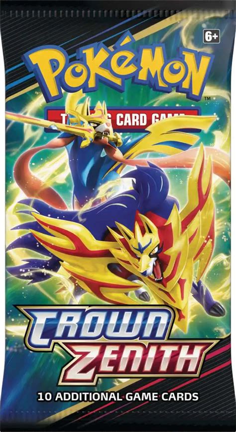 Pokemon Crown Zenith Booster Pack 10 Cards Pokemon USA - ToyWiz