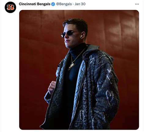 Bengals Quarterback Joe Burrow Goes Fashion Forward, Brings Cincinnati Along