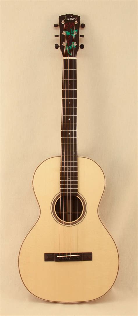 G001 - Custom Black Walnut Parlor Guitar - Seeders Instruments