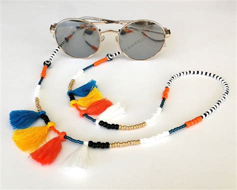 Bead Eyeglass Holders Beaded Glasses Chain Beaded Eyeglass Holder Chain ...