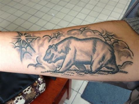 California Bear Tattoo Designs Top state flag tattoos images for ... | California bear tattoos ...