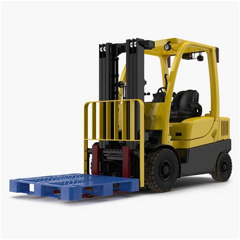 forklift plastic pallet 3d max