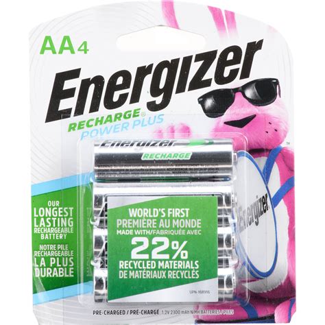 Energizer AA NiMH Rechargeable Batteries NH15BP-4 B&H Photo