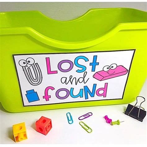 A classroom lost and found is a must! | Elementary classroom themes, Classroom organization ...