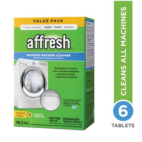 Finally Fresh Washer Machine Cleaner 6 Tablets, White, 6 Count New Pack Washing | eBay