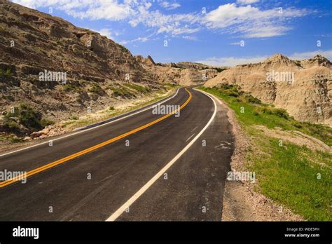 Empty Road By Mountain Stock Photo - Alamy