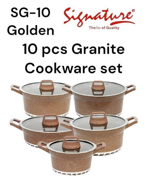 Signature 10pcs Granite cookware set