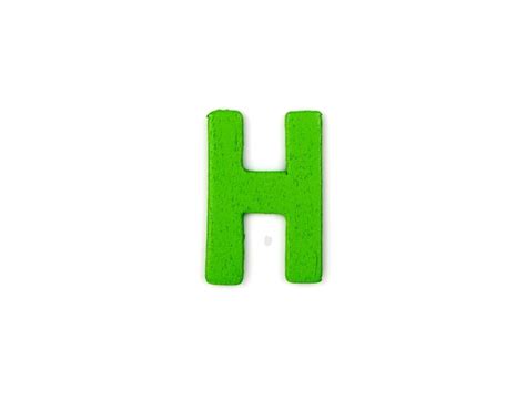 Free Photo | Green letter h