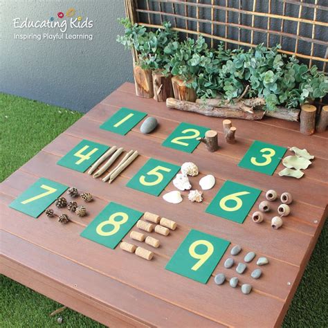 Learning to count with nature…🌿🍂🐚 . . . . . #numeracy #counting #nature #numbers #stage # ...