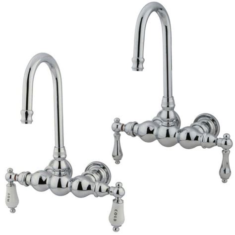 Shop Wall-mount Chrome Clawfoot Tub Faucet - Free Shipping Today ...