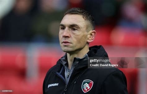 Kevin Sinfield OBE, the Leicester Tigers defence coach looks on in... News Photo - Getty Images