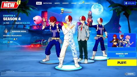 Shoto Todoroki by My Hero Academia Fortnite doing Funny Built-In Emotes #4 - YouTube