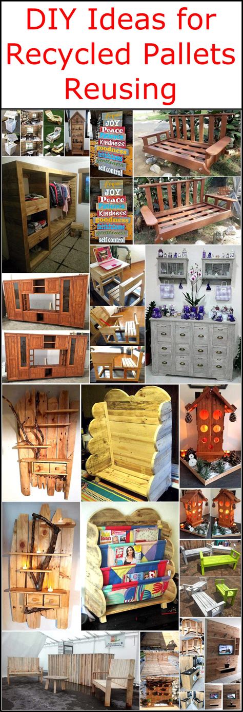 DIY Ideas for Recycled Pallets Reusing | Wood Pallet Furniture