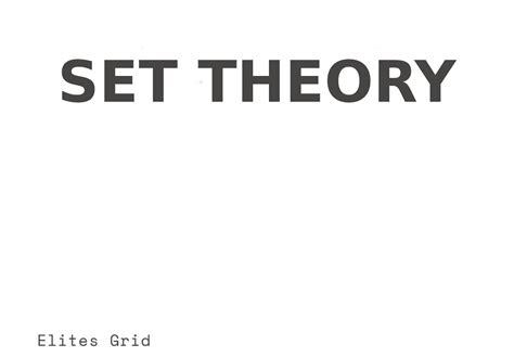 Download Elites Grid LRDI 2023 Set Theory Torrent | 1337x