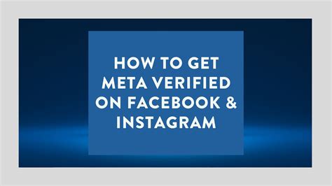 How to get Meta Verified on Facebook and Instagram // Social Media Perth