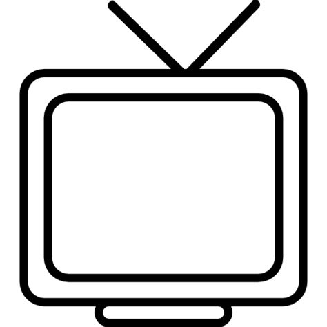 TV monitor outline - Free technology icons