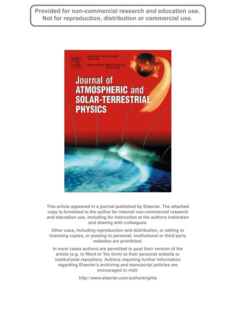 (PDF) HF radar detection of infrasonic waves generated in the ionosphere by the 28March 2005 ...