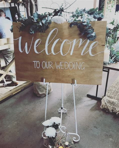 “WELCOME TO OUR WEDDING” WOODEN SIGN – The Wedding + Event Creators