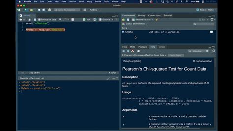 Performing a Chi Square contingency table test using R - YouTube