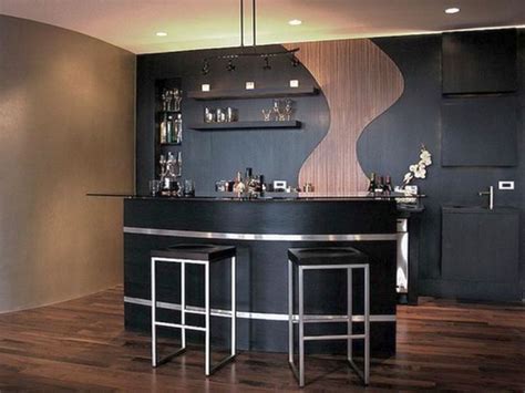 17 Sleek Modern Home Bar Counter Designs