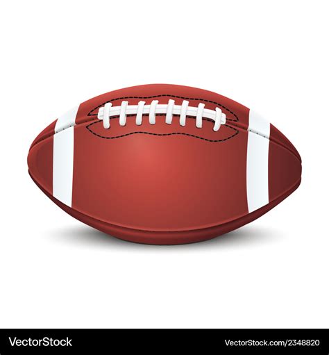 Realistic american football ball Royalty Free Vector Image