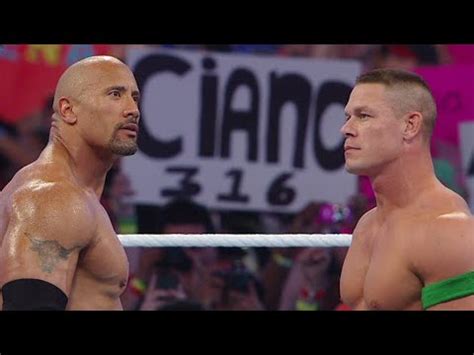 John Cena vs. The Rock: WrestleMania 28 - YouTube