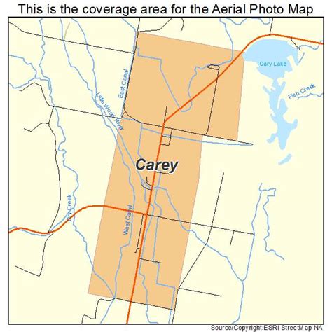 Aerial Photography Map of Carey, ID Idaho