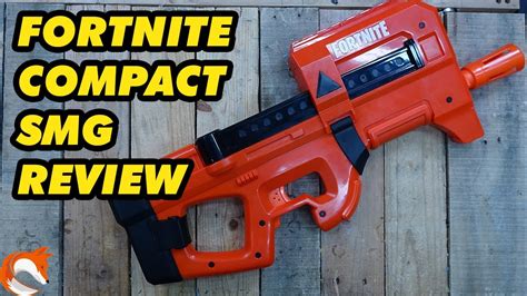 NERF Fortnite Compact SMG Motorized Blaster, Ultra Red Wrap Design, 8 ...