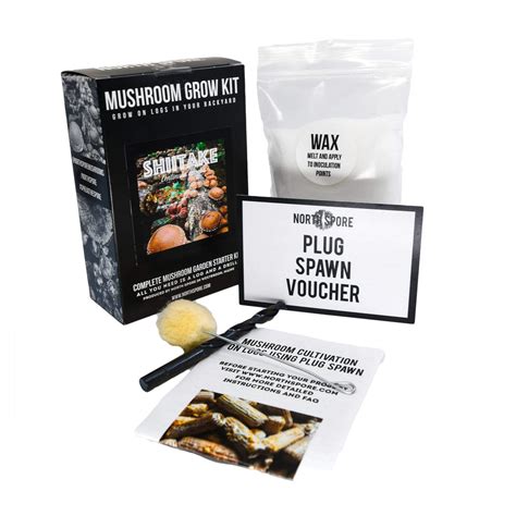 Shiitake Mushroom Outdoor Log Growing Kit | North Spore