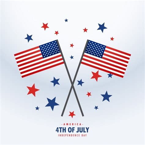 Free Vector | American flags with stars