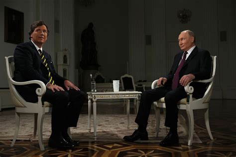 Vladimir Putin interviewed by Tucker Carlson, more notable names with Russia's president