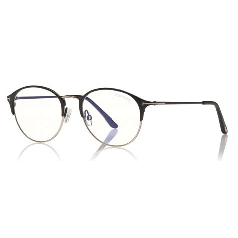 Tom Ford - Metal Optical Sunglasses - Round Optical Glasses - Black ...