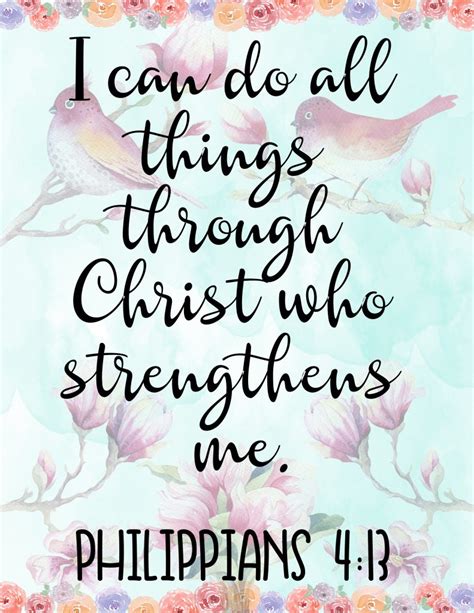 Free Printable - Philippians 4:13 - Faith Branded