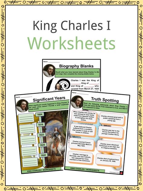 King Charles I Facts, Worksheets & Early Life For Kids