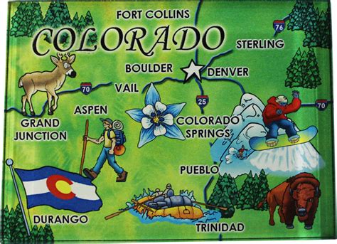 Colorado Acrylic State Map Magnet - Walmart.com - Walmart.com