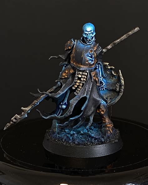 Glowing Death Rattle skeleton from Games Workshop : r/minipainting