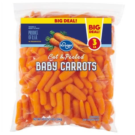 Kroger® Carrots Baby Cut Bag BIG Deal!, 3 lb - Ralphs