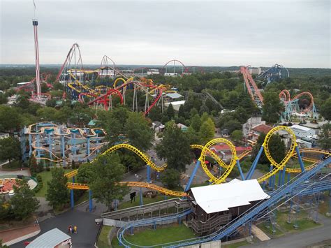 Carowinds in North Carolina...top view of one of the rides | Big ride ...