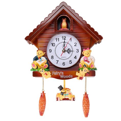 Antique Wooden Cuckoo Wall Clock Bird Time Bell Swing Alarm Watch Wall Home Decor – Alexnld.com