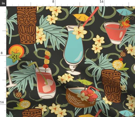 Blue Hawaii Fabric | Spoonflower