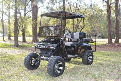 2008 EZGO TXT/PDS With: Jakes 6" Spindle Lift, 23" All Terrain Tires, 12" SS112 Wheels, Flip ...