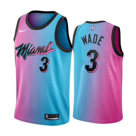 Mens Dwyane Wade heat #3 2021 new city jersey rainbow