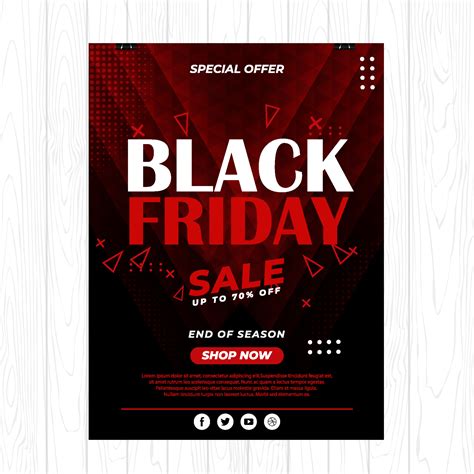 Black Friday Poster with Abstract Background Template 3553981 Vector Art at Vecteezy