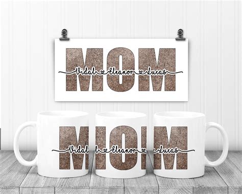 Mom Mug Personalized Mom Mug Mother's Day Gift Kids | Etsy