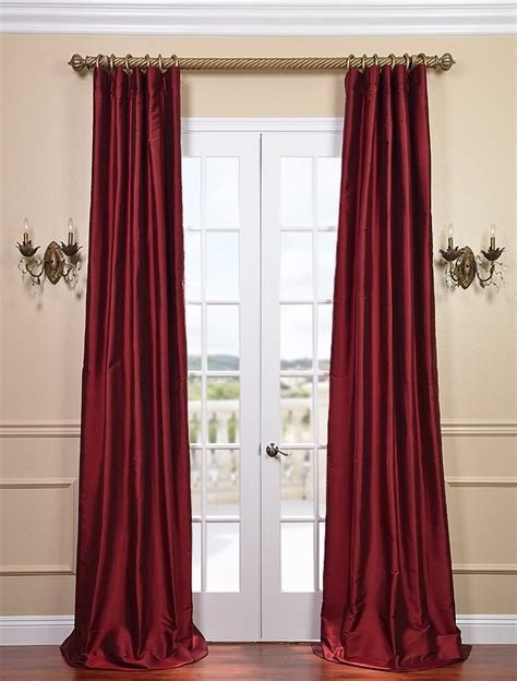 Red Silk Curtains | Half price drapes, Drapes curtains, Curtains