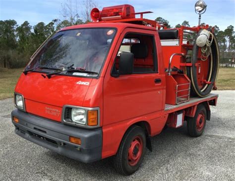 1991 DAIHATSU HIJET 4X4 4WD JAPANESE MINI FIRE TRUCK 5800 JEVIC ...