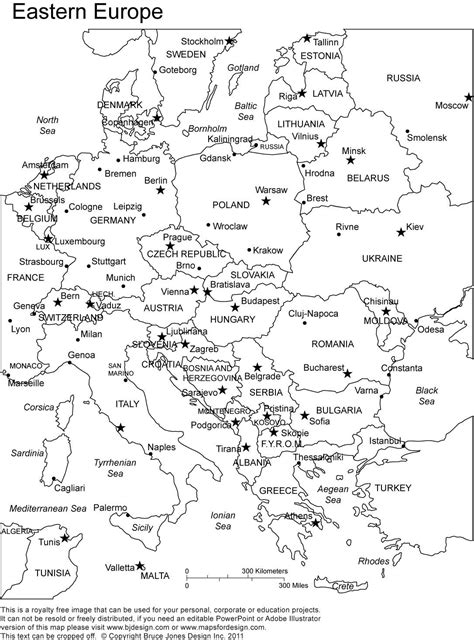 Image result for outline map of eastern europe Geography Worksheets ...