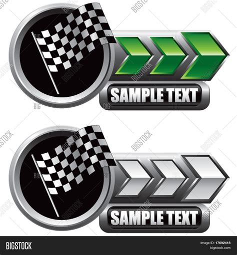 Racing Checkered Flag Vector & Photo (Free Trial) | Bigstock